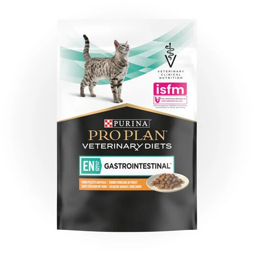 PRO PLAN Veterinary Diet Feline EN Gastrointestinal Chicken Pouches Wet Cat Food 85g X 10 1 PRO PLAN Veterinary Diet Feline EN Gastrointestinal Chicken Pouches Wet Cat Food 85g X 10