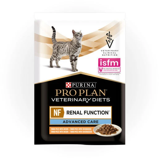 PRO PLAN Veterinary Diet Feline NF Renal Function Advanced Care Chicken Pouches Wet Cat Food 85g X 10 1 PRO PLAN Veterinary Diet Feline NF Renal Function Advanced Care Chicken Pouches Wet Cat Food 85g X 10