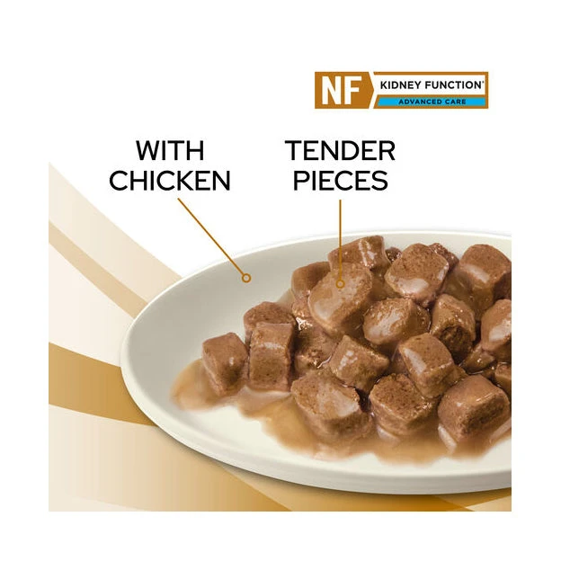 PRO PLAN Veterinary Diet Feline NF Renal Function Advanced Care Chicken Pouches Wet Cat Food 85g X 10 3 PRO PLAN Veterinary Diet Feline NF Renal Function Advanced Care Chicken Pouches Wet Cat Food 85g X 10 - Image 3