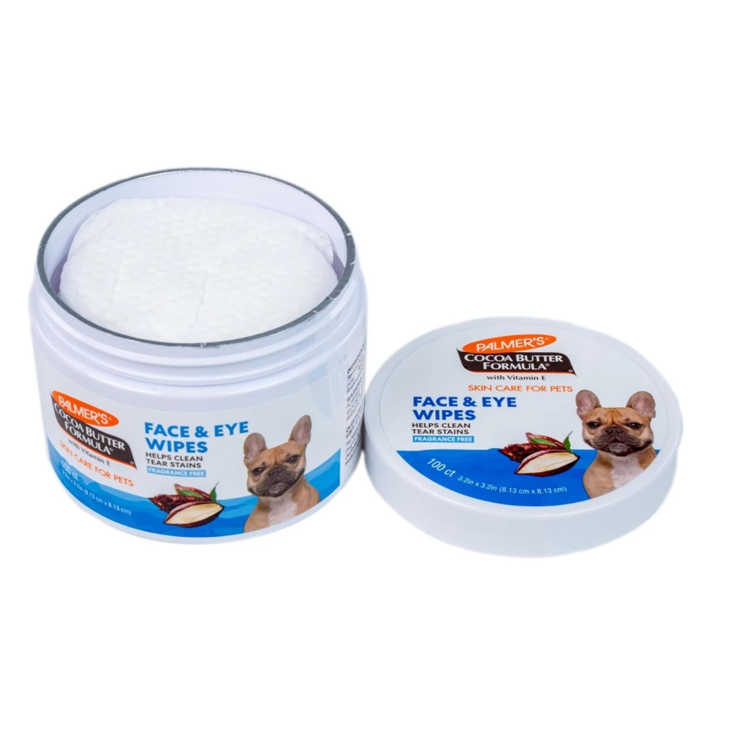 Palmer's For Pets Face & Eye Wipes With Cocoa Butter 100pk - Unscented 2 Palmer's For Pets Face & Eye Wipes With Cocoa Butter 100pk - Unscented - Image 2