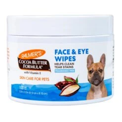 Palmer's For Pets Face & Eye Wipes With Cocoa Butter 100pk - Unscented