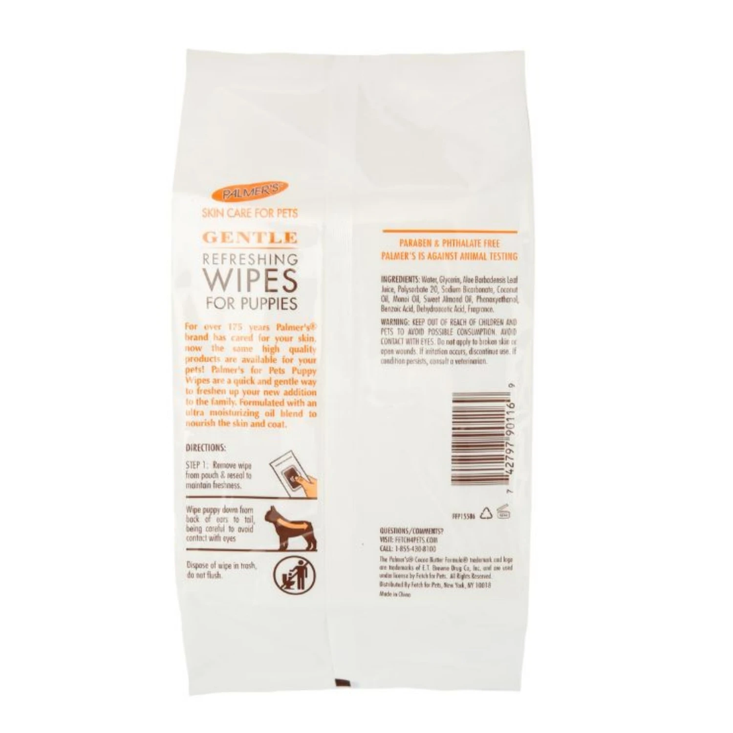 Palmer's For Pets Puppy Wipes With Cocoa Butter 100pk - Cocoa Butter Scented 2 Palmer's For Pets Puppy Wipes With Cocoa Butter 100pk - Cocoa Butter Scented - Image 2