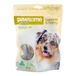 Pawsome Organics Hemp & Banana Dog Treats 200g