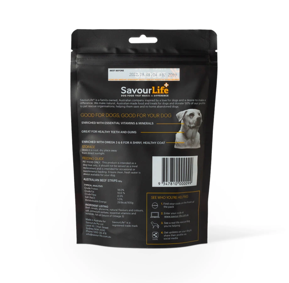 SavourLife Australian Beef Strips 165g 2 SavourLife Australian Beef Strips 165g - Image 2