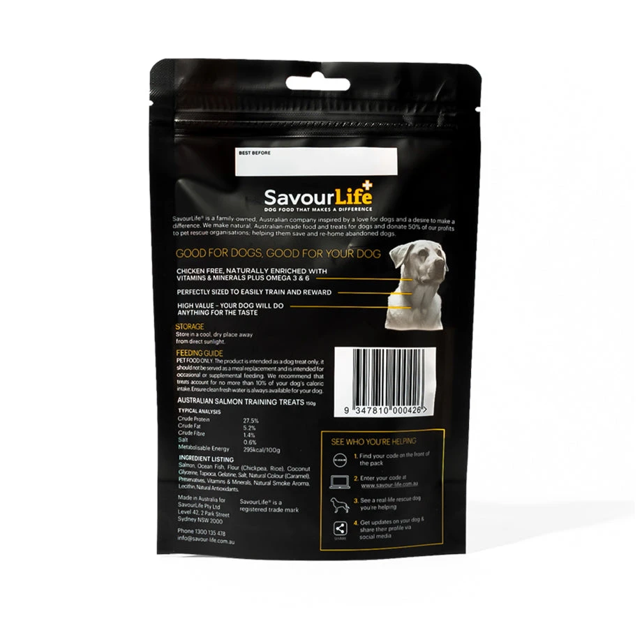 SavourLife Australian Salmon Training Treats 150g 2 SavourLife Australian Salmon Training Treats 150g - Image 2