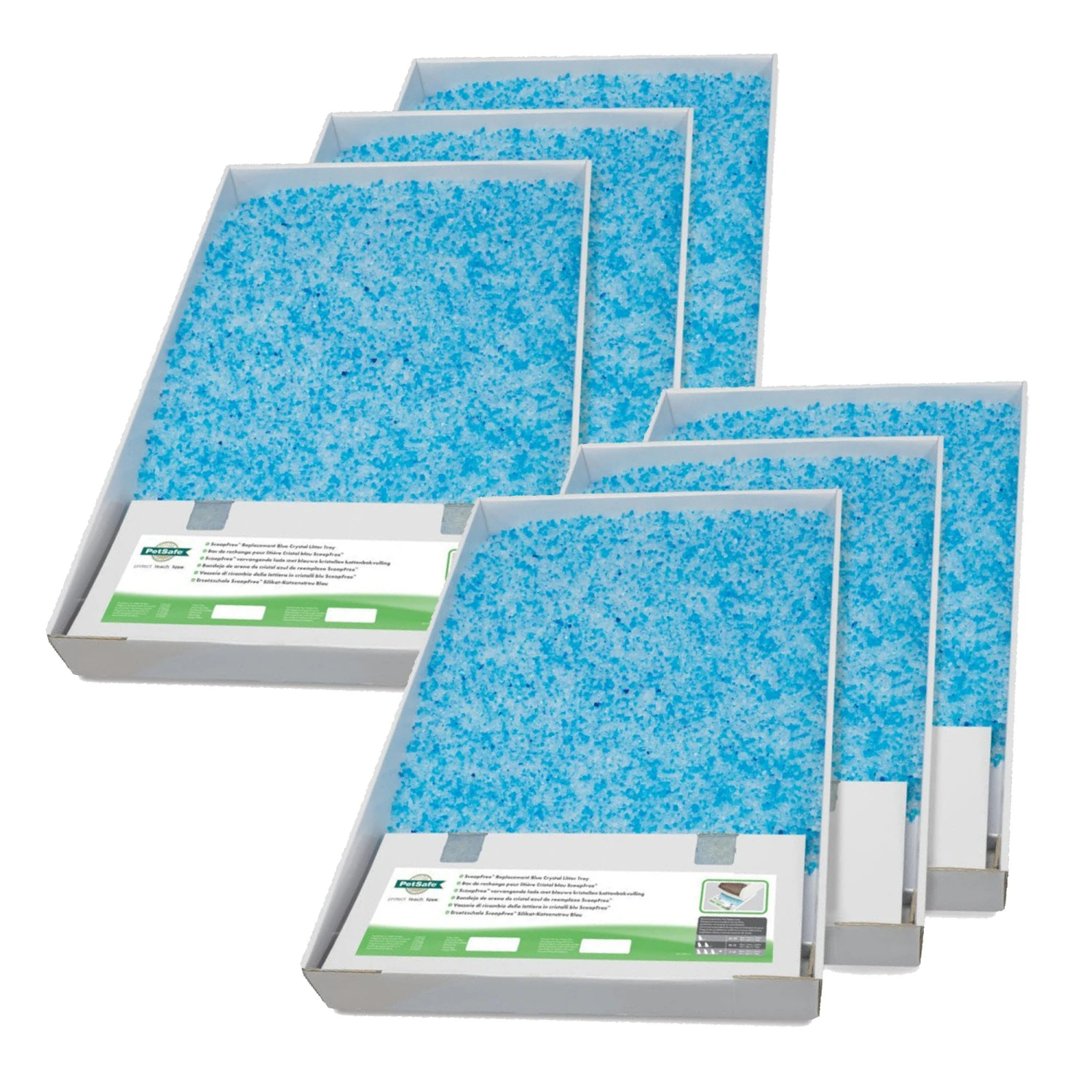 ScoopFree Replacement Crystal Cat Litter Tray - 6 Tray Value Bundle 1 ScoopFree Replacement Crystal Cat Litter Tray - 6 Tray Value Bundle