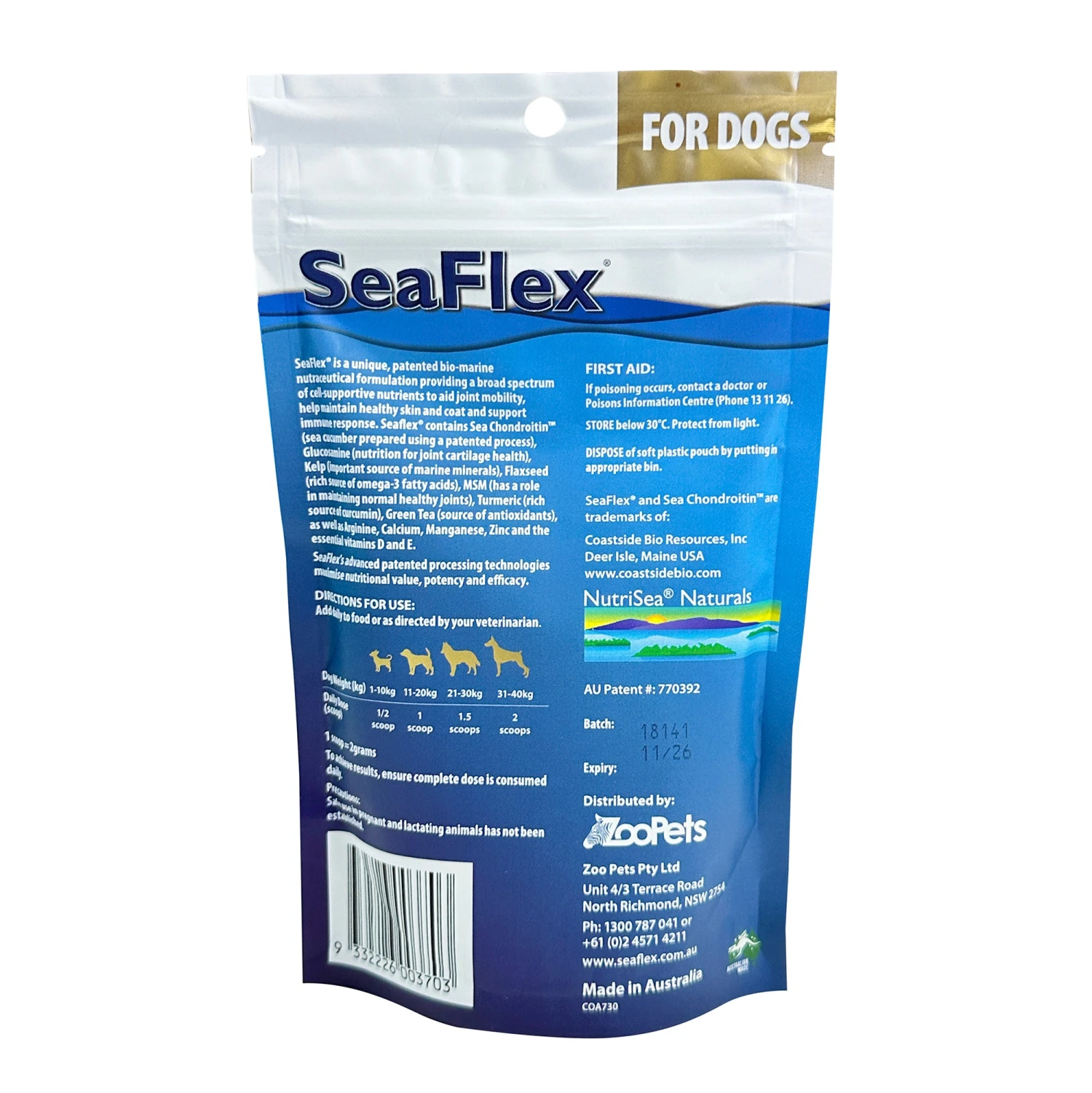 SeaFlex Joint, Skin & Vitality Meal Topper For Dogs 180g 2 SeaFlex Joint, Skin & Vitality Meal Topper For Dogs 180g - Image 2
