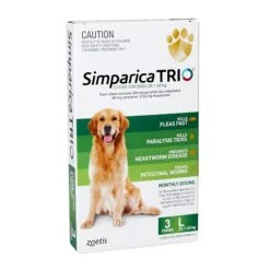 Simparica TRIO For Large Dogs 20.1-40kg 7 Simparica TRIO For Large Dogs 20.1-40kg -Vetn Pet Direct Store Simparica Trio 3pk L web