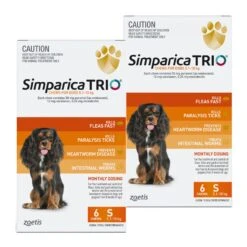 Simparica TRIO For Small Dogs 5.1-10kg - 12 Pack Value Bundle