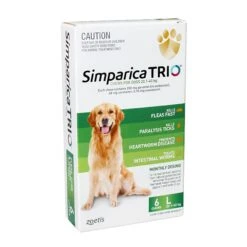 Simparica TRIO For Large Dogs 20.1-40kg 9 Simparica TRIO For Large Dogs 20.1-40kg -Vetn Pet Direct Store Simparico Trio Lge 6pk web