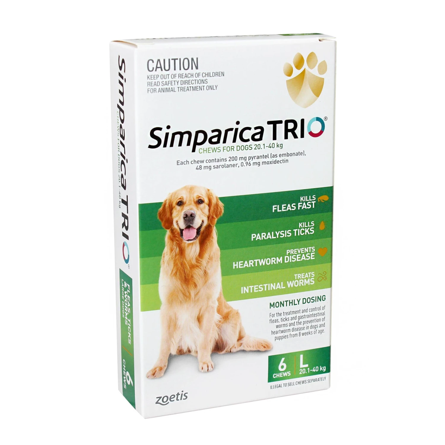Simparica TRIO For Large Dogs 20.1-40kg 5 Simparica TRIO For Large Dogs 20.1-40kg - Image 5