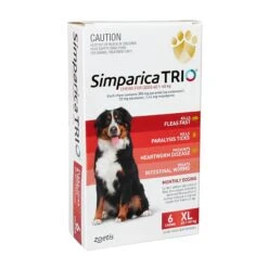 Simparica TRIO For XLarge Dogs 40.1-60kg -Vetn Pet Direct Store Simparico Trio Xlge 6pk web