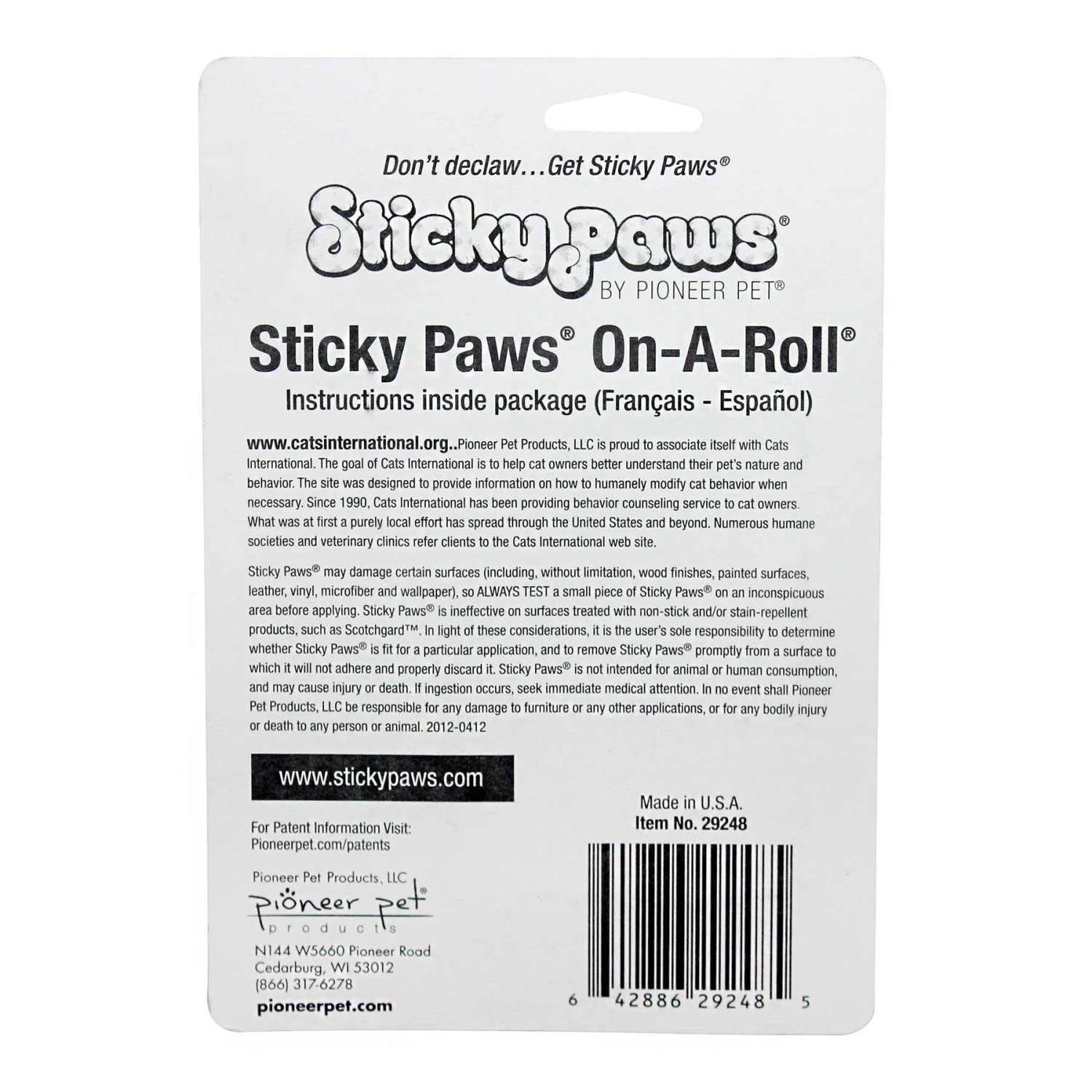Sticky Paws Cat Scratching Deterrent 4 Sticky Paws Cat Scratching Deterrent - Image 4