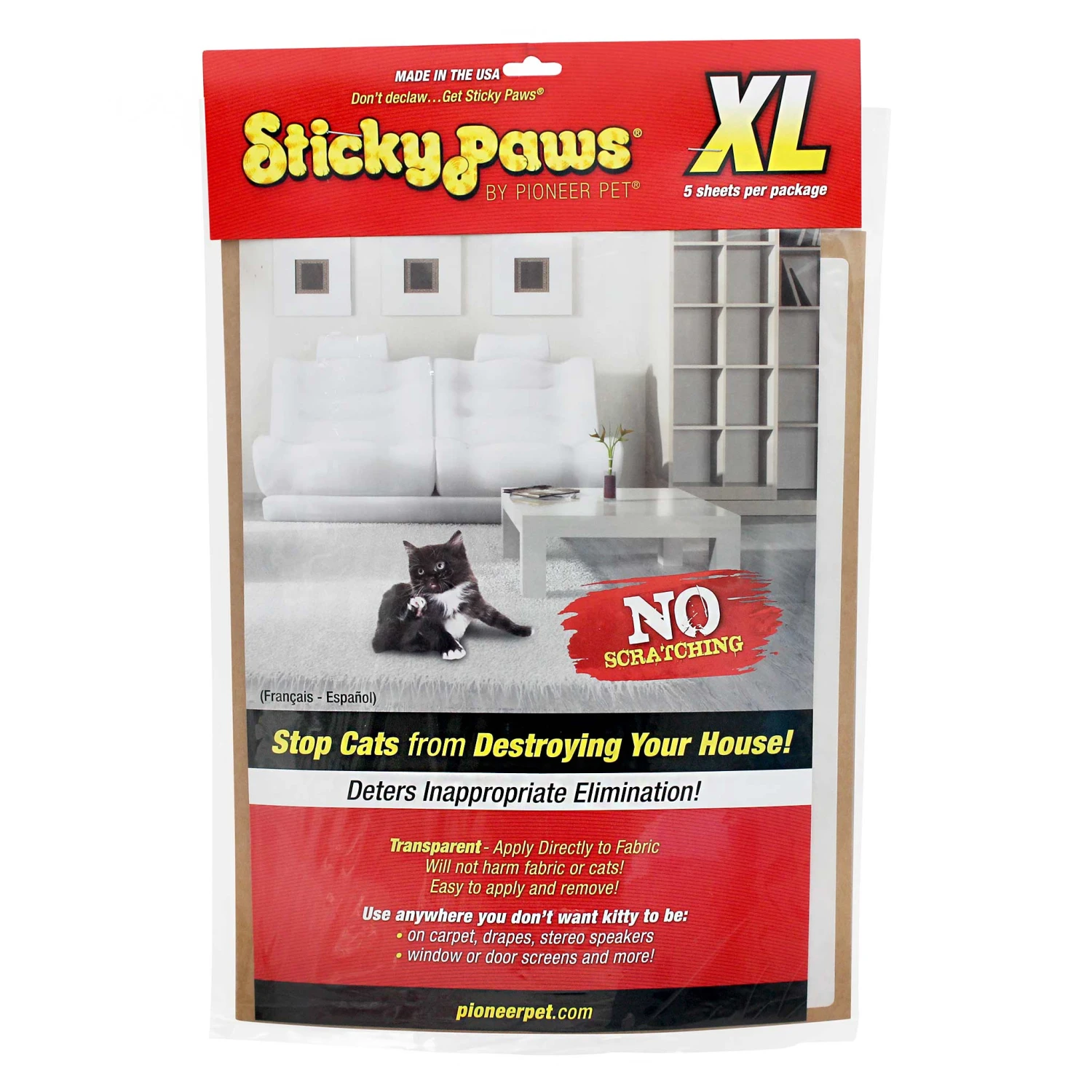 Sticky Paws Cat Scratching Deterrent 2 Sticky Paws Cat Scratching Deterrent - Image 2