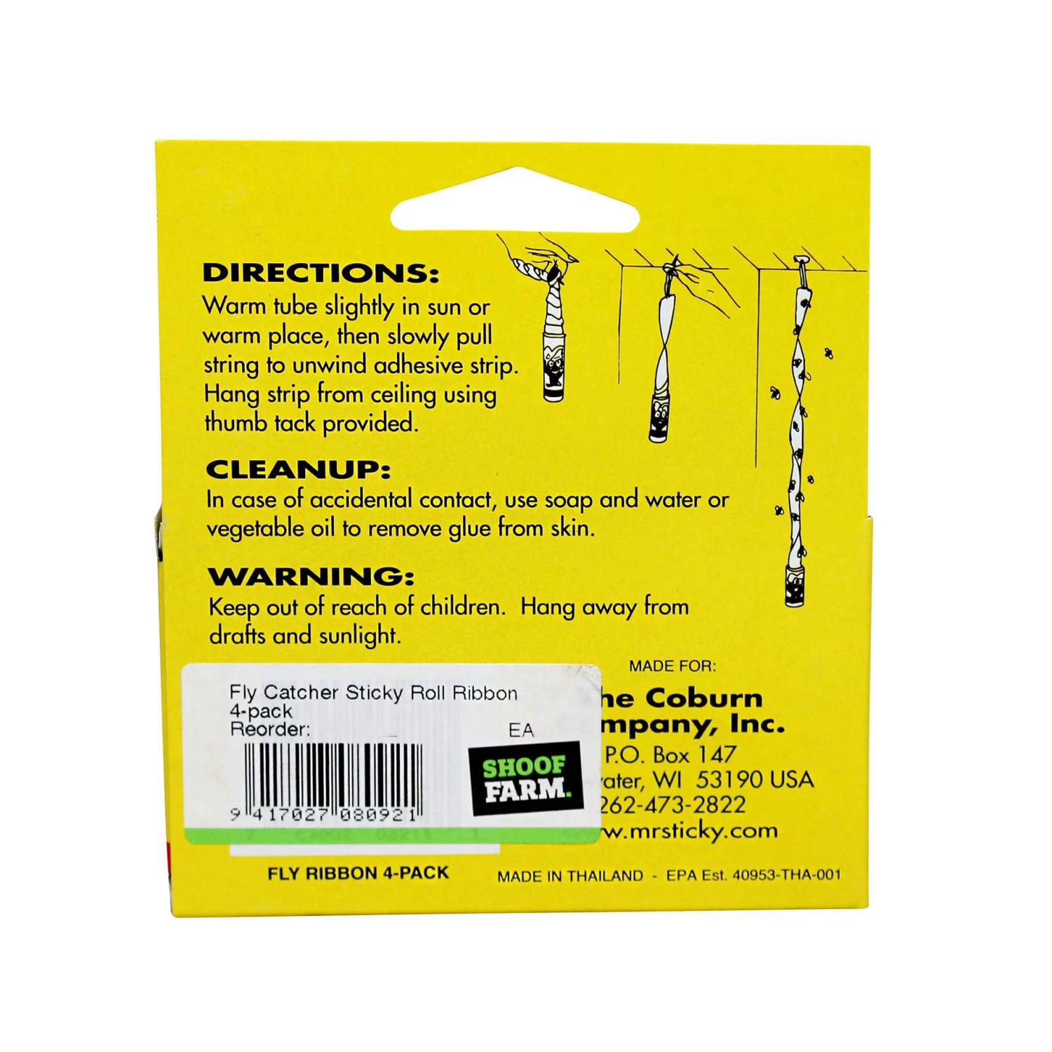 Sticky Roll Fly Catching Ribbon 4 Pack 3 Sticky Roll Fly Catching Ribbon 4 Pack - Image 3