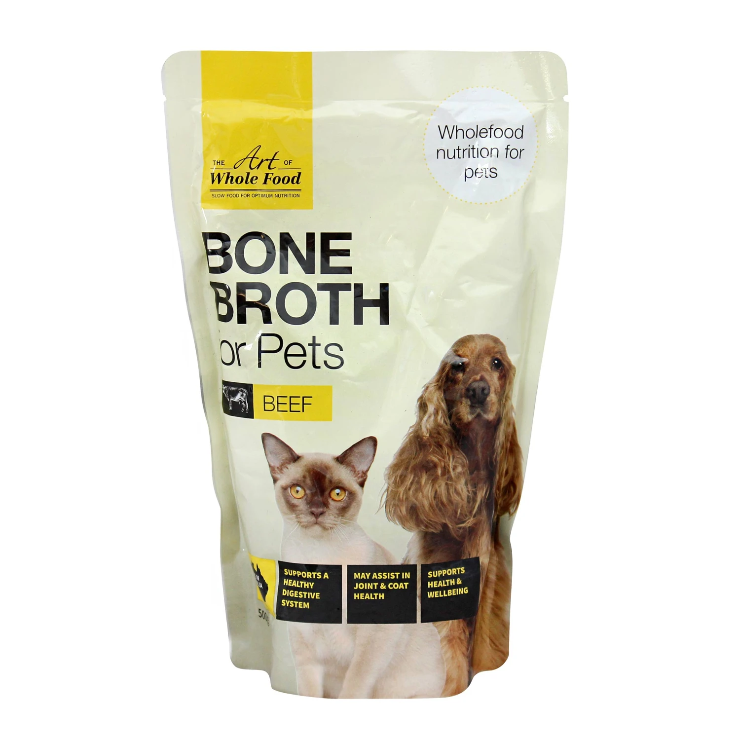 The Art Of Whole Food Beef Bone Broth For Pets 500g 1 The Art Of Whole Food Beef Bone Broth For Pets 500g