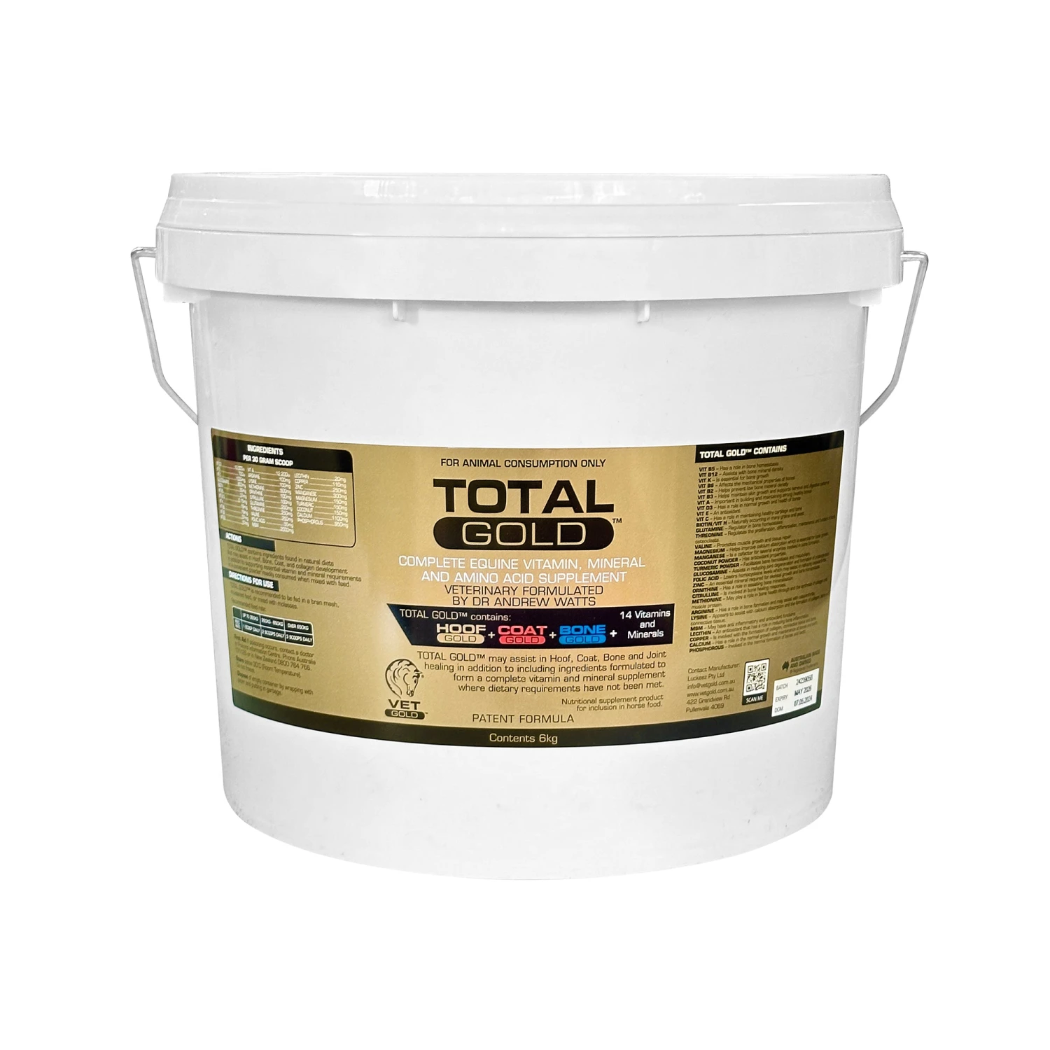 Total Gold Complete Equine Vitamin, Mineral & Amino Acid Supplement 2 Total Gold Complete Equine Vitamin, Mineral & Amino Acid Supplement - Image 2