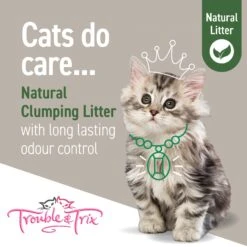 Trouble & Trix Natural Pellet Tofu Clumping Cat Litter 10L -Vetn Pet Direct Store TroubleTrix Tiles Natural 03