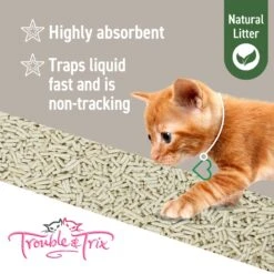 Trouble & Trix Natural Pellet Tofu Clumping Cat Litter 10L -Vetn Pet Direct Store TroubleTrix Tiles Natural 05