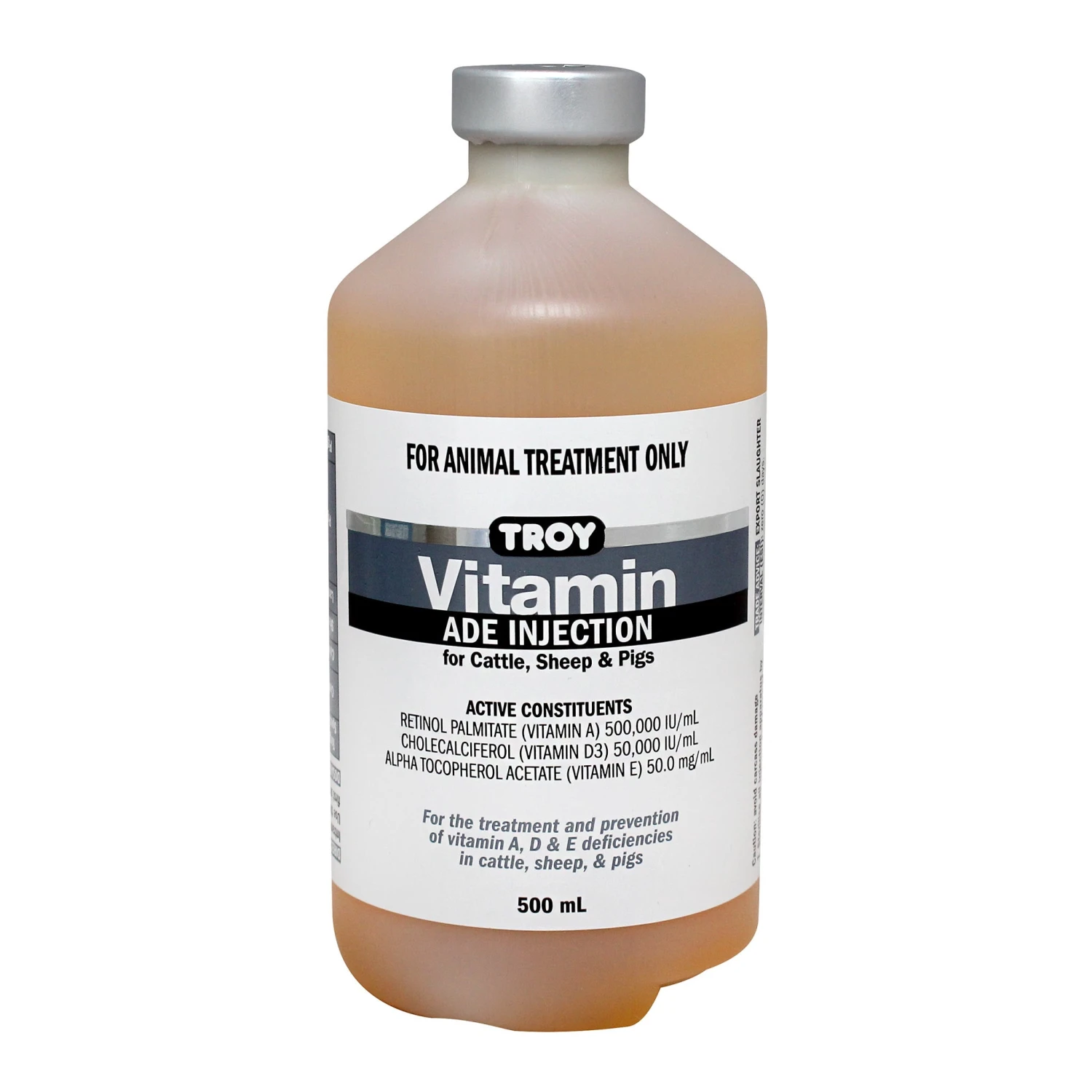 Troy Vitamin ADE Injection For Cattle, Sheep & Pigs 2 Troy Vitamin ADE Injection For Cattle, Sheep & Pigs - Image 2
