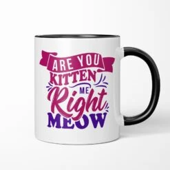 Are You Kitten Me Right Meow Ceramic Mug