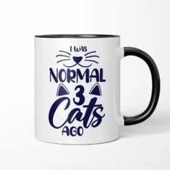 Normal 3 Cats Ago Ceramic Mug
