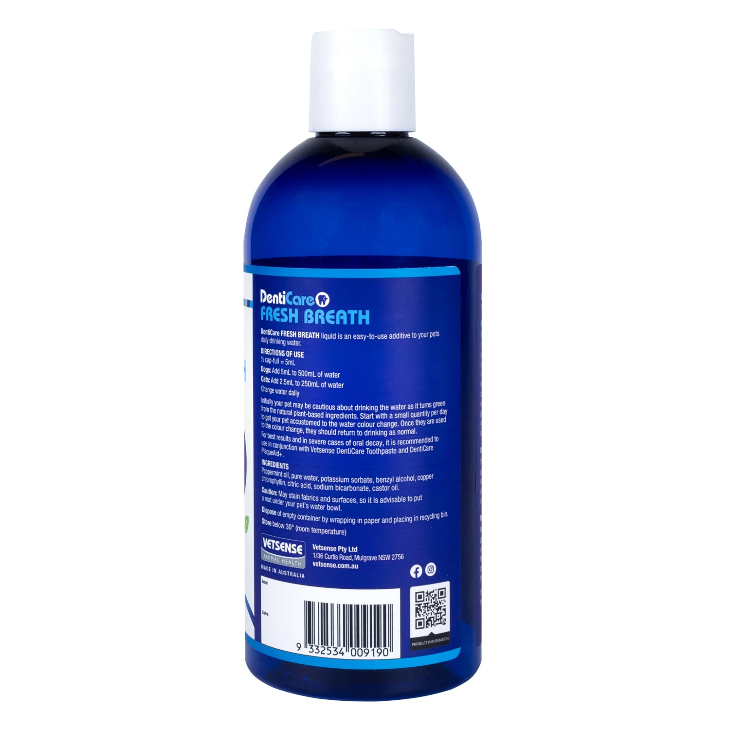 Vetsense DentiCare Fresh Breath For Dogs & Cats 500mL 3 Vetsense DentiCare Fresh Breath For Dogs & Cats 500mL - Image 3