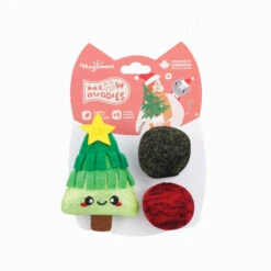 HugSmart Meow Buddies Christmas Tree & Balls - 3 Pack
