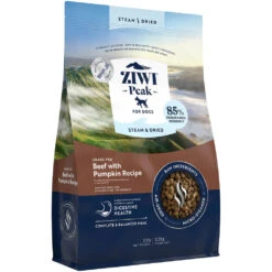 Ziwi Peak Steam & Dried Grass-Fed Beef With Pumpkin Dry Dog Food -Vetn Pet Direct Store ZP steam beef pumpkin 3.2kg