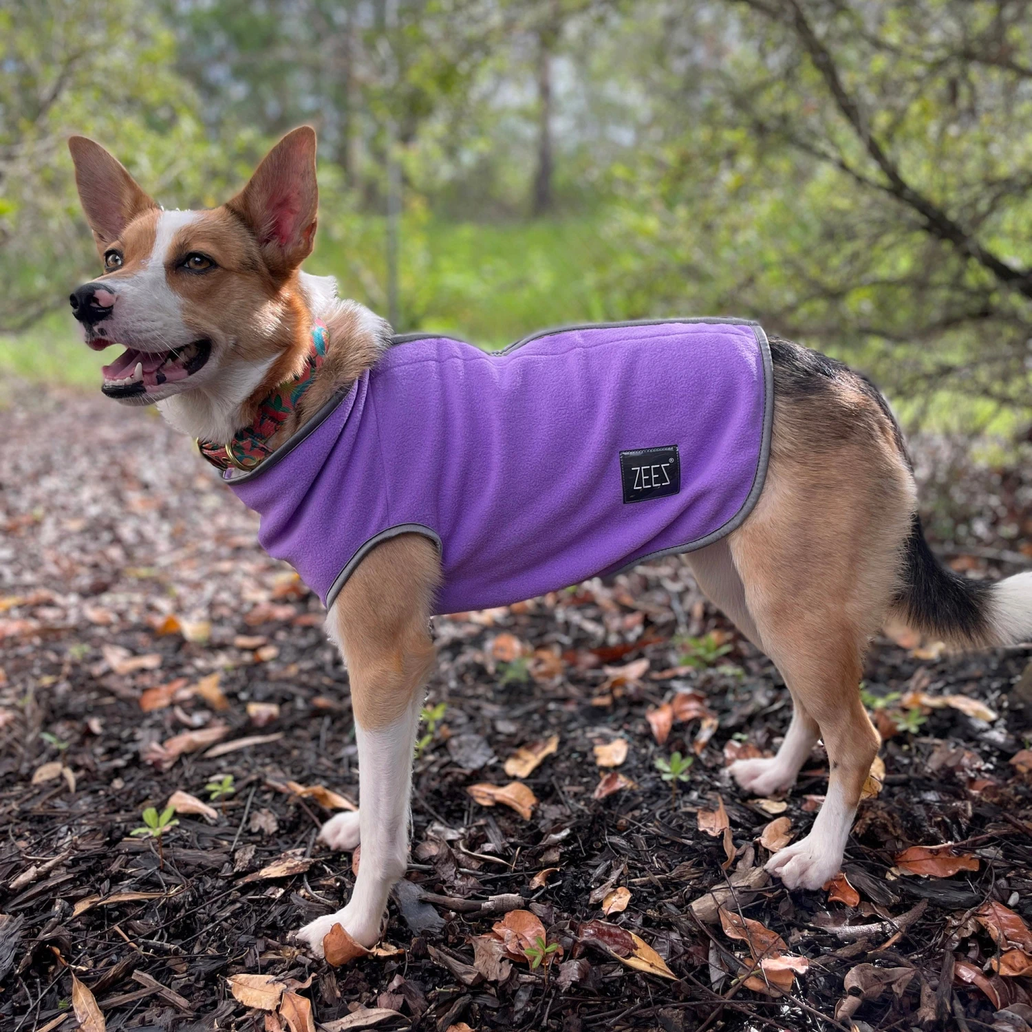 ZeeZ Cozy Fleece Dog Vest - Pearly Purple 3 ZeeZ Cozy Fleece Dog Vest - Pearly Purple - Image 3