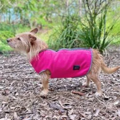 ZeeZ Cozy Fleece Dog Vest - Ruby Pink -Vetn Pet Direct Store Zeez Cosy Fleece Poppy Pink 4web