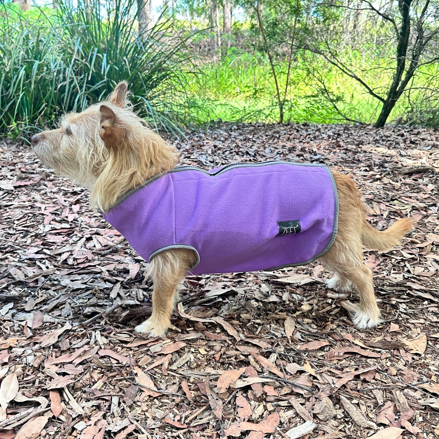 ZeeZ Cozy Fleece Dog Vest - Pearly Purple 2 ZeeZ Cozy Fleece Dog Vest - Pearly Purple - Image 2