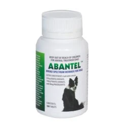 Abantel Broad Spectrum Wormer For Dogs- 100 Tablets