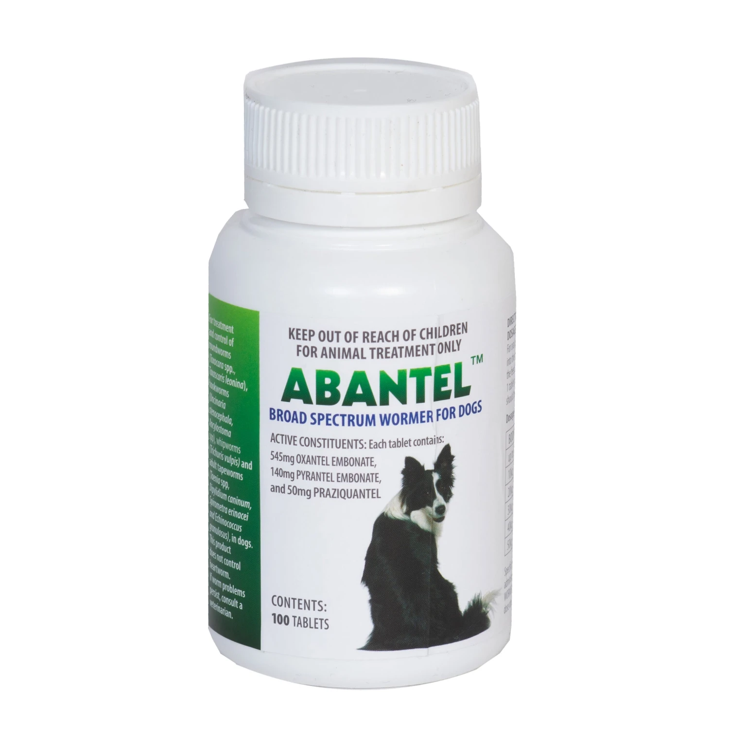 Abantel Broad Spectrum Wormer For Dogs- 100 Tablets 1 Abantel Broad Spectrum Wormer For Dogs- 100 Tablets