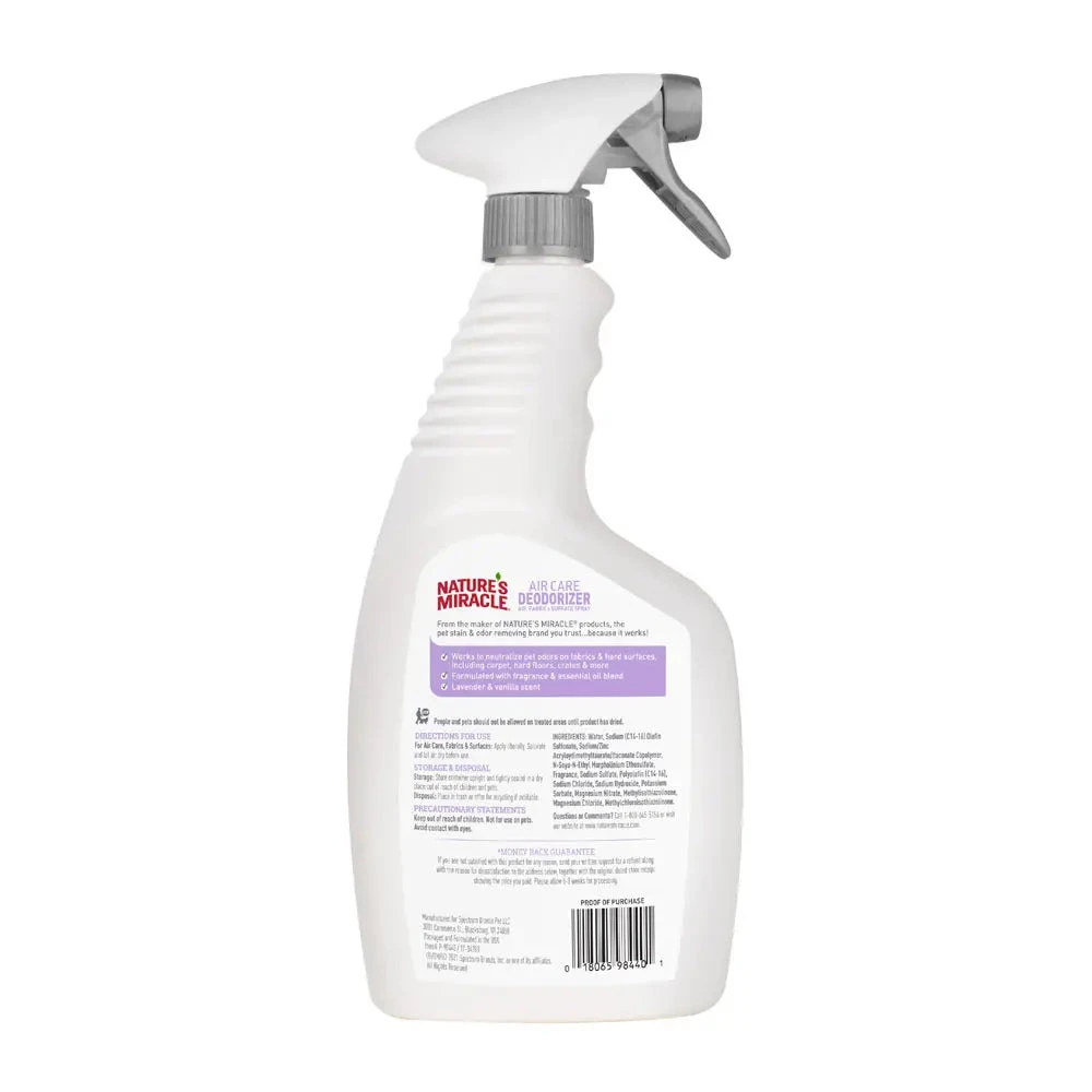 Nature's Miracle Air Care Deodorizer Lavender & Vanilla 709mL 2 Nature's Miracle Air Care Deodorizer Lavender & Vanilla 709mL - Image 2