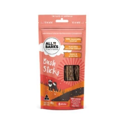 All Barks Bush Sticks Kangaroo & Venison Dog Treats 110g