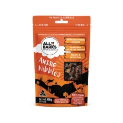 All Barks Aussie Nibbles Kangaroo & Venison Dog Treats 100g
