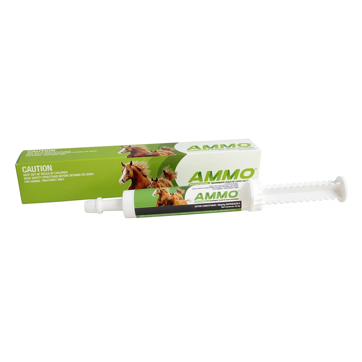 CEVA AMMO Rotational Wormer Paste For Horses (Green) 32.6g 1 CEVA AMMO Rotational Wormer Paste For Horses (Green) 32.6g