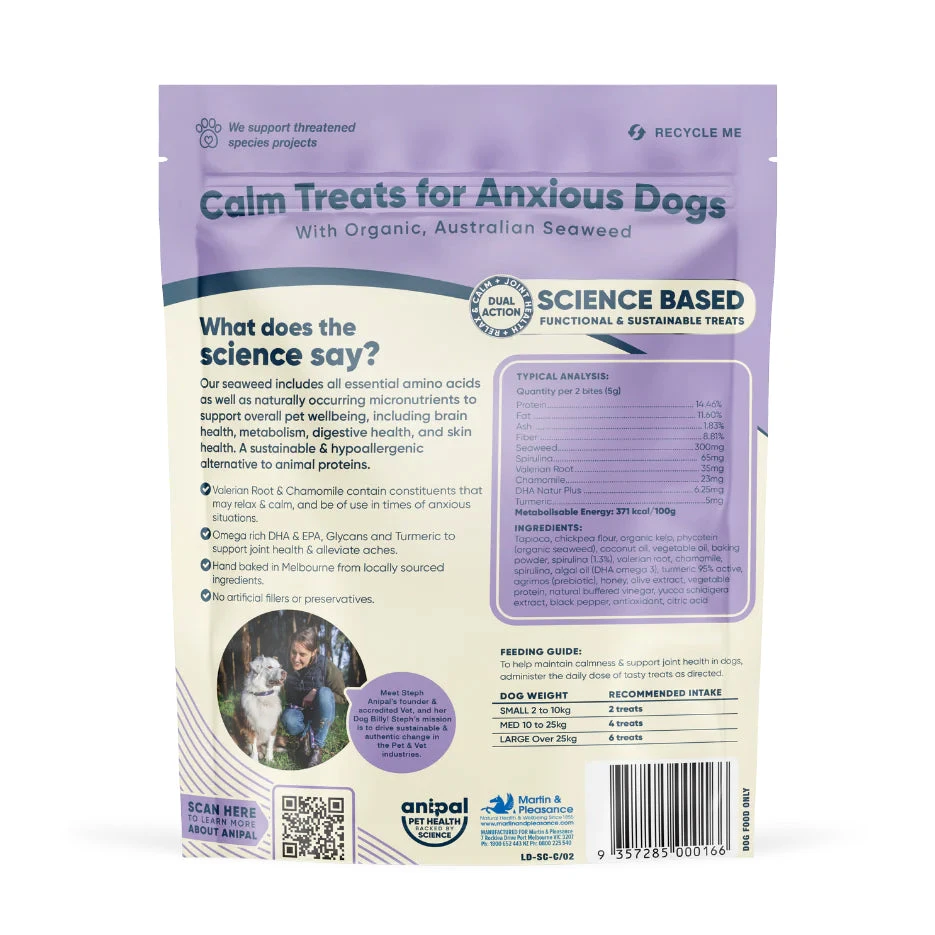 Anipal Calm Treats For Anxious Dogs130g 2 Anipal Calm Treats For Anxious Dogs130g - Image 2