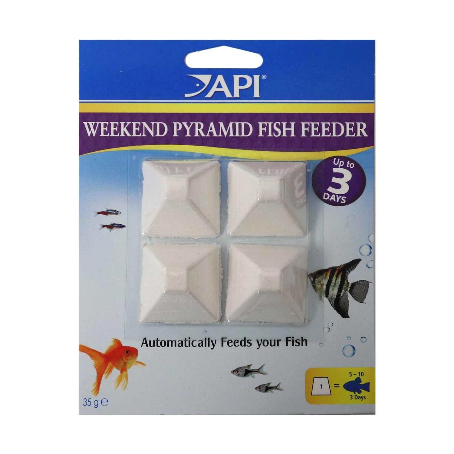 API Weekend Pyramid Fish Feeder (4 Pack) 1 API Weekend Pyramid Fish Feeder (4 Pack)