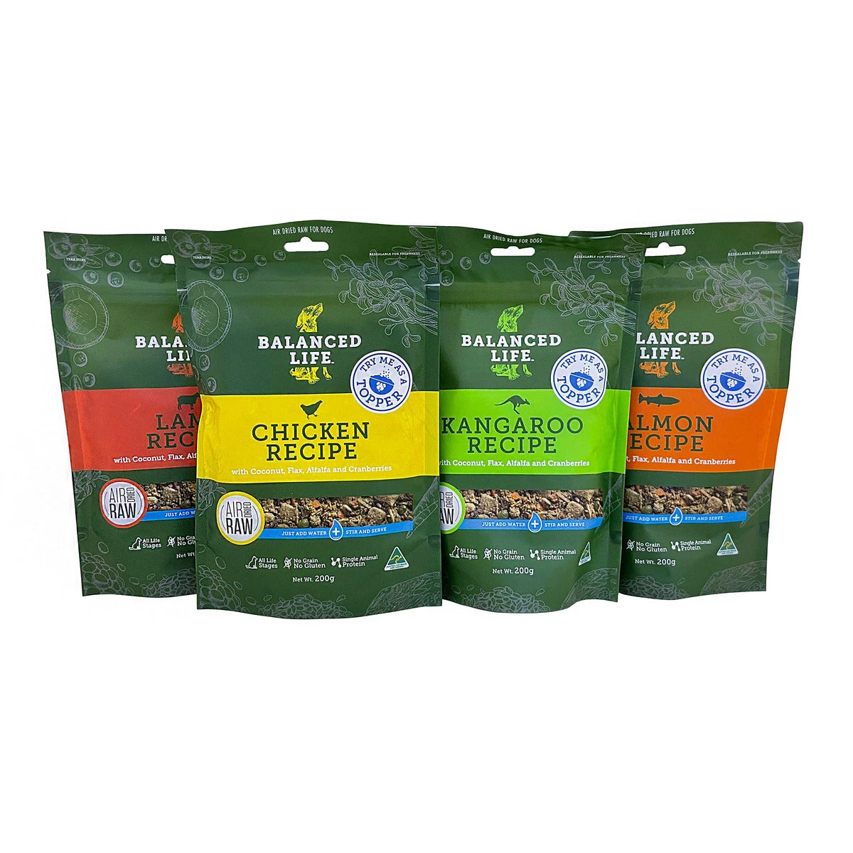 Balanced Life Canine Air Dried Topper 200g 1 Balanced Life Canine Air Dried Topper 200g