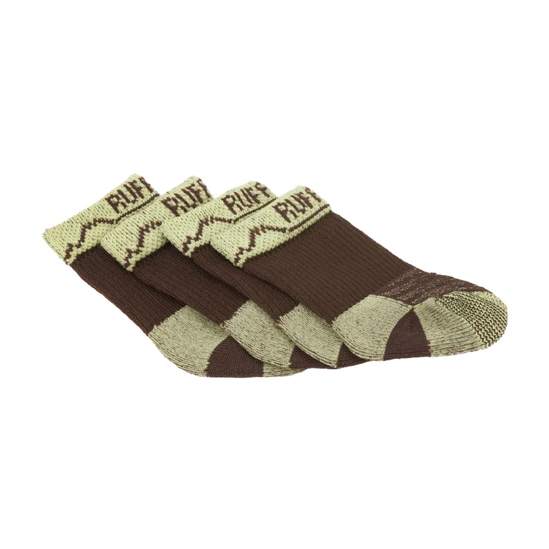 Ruffwear Bark'n Boot Dog Socks - Earth Brown 1 Ruffwear Bark'n Boot Dog Socks - Earth Brown