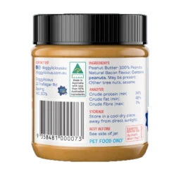 Doggylicious Barkin' Bacon Doggy Butters 250g 5 Doggylicious Barkin' Bacon Doggy Butters 250g -Vetn Pet Direct Store barkin bacon doggy butter side