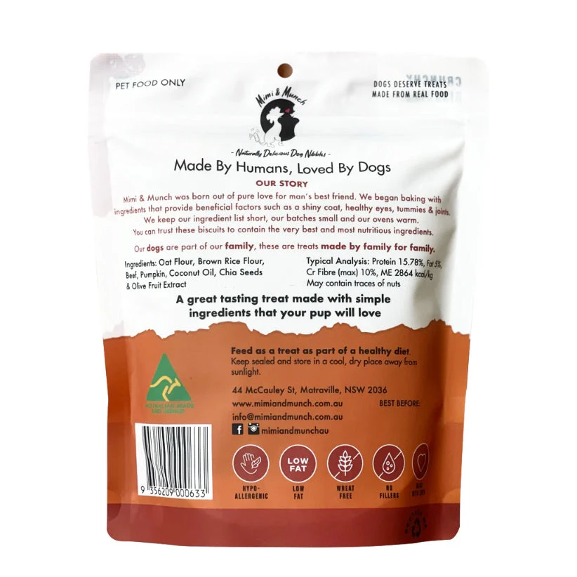 Mimi & Munch Beefy Burger Biscuits 180g 2 Mimi & Munch Beefy Burger Biscuits 180g - Image 2