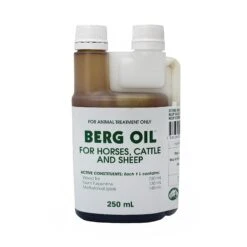 Berg Oil For Horses, Cattle & Sheep -Vetn Pet Direct Store berg oil 250ml front 4web