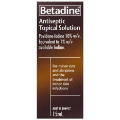 Betadine Antiseptic Solution 5 Betadine Antiseptic Solution -Vetn Pet Direct Store betadine 15mL