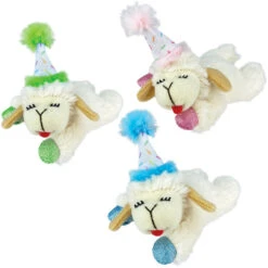 Multipet Birthday Lamb Chop Cat Toy