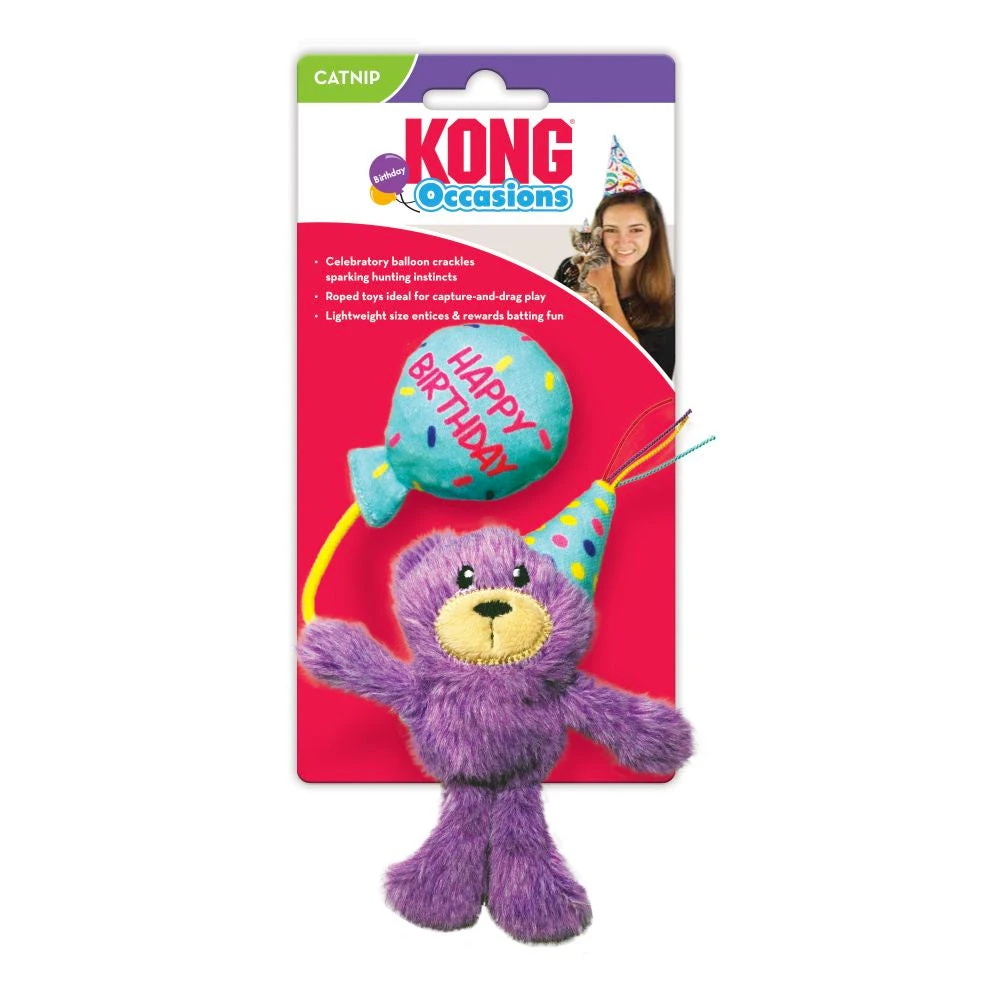 KONG Cat Occasions Birthday Teddy 3 KONG Cat Occasions Birthday Teddy - Image 3