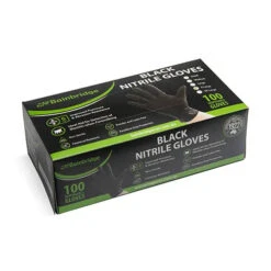 Bainbridge Black Nitrile Gloves - Box Of 100