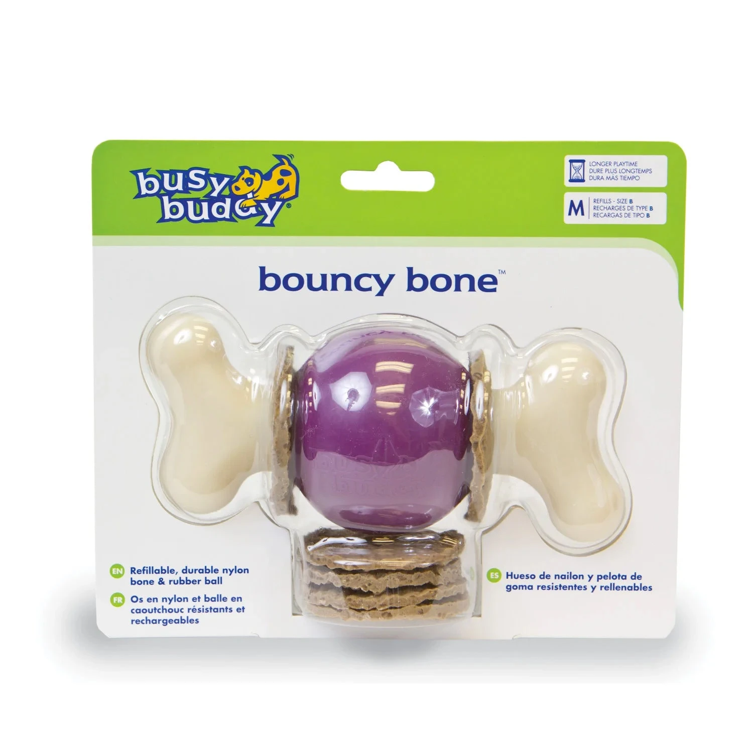 PetSafe Busy Buddy Bouncy Bone Treat Ring Dog Toy 1 PetSafe Busy Buddy Bouncy Bone Treat Ring Dog Toy